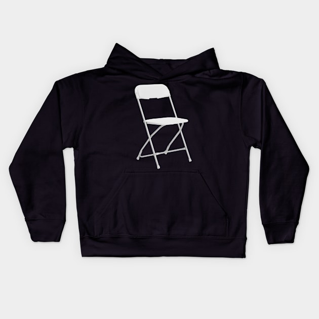 Folding Chair Kids Hoodie by Make My Day Clothing